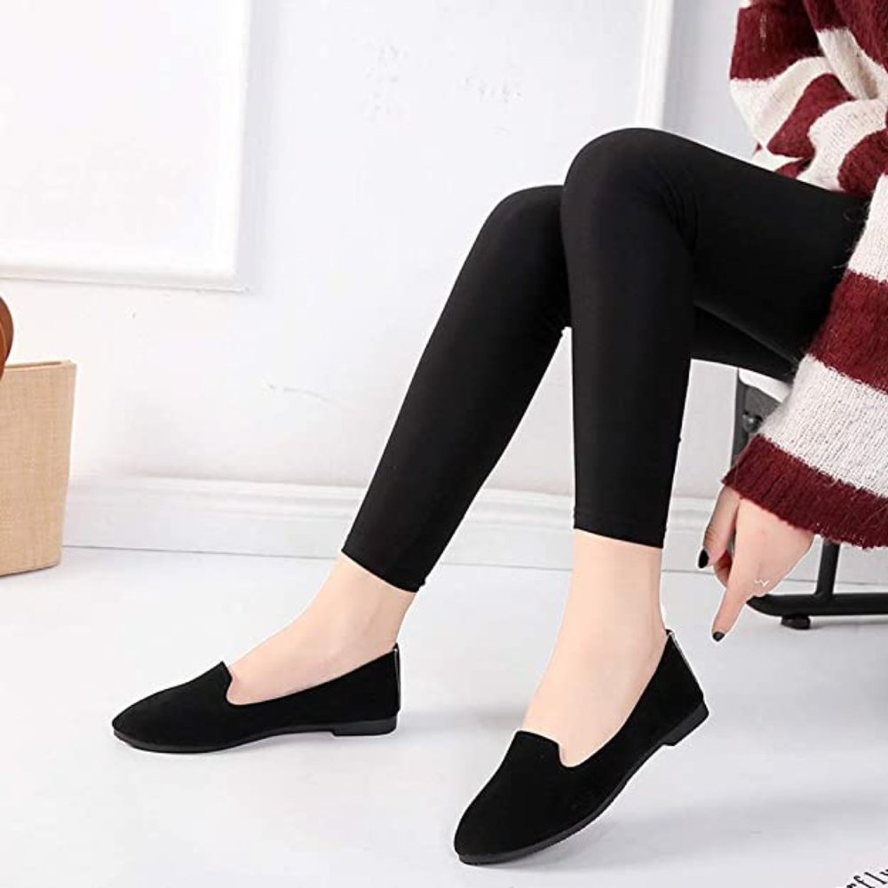 Womens Ballet Flat Slip On Loafers